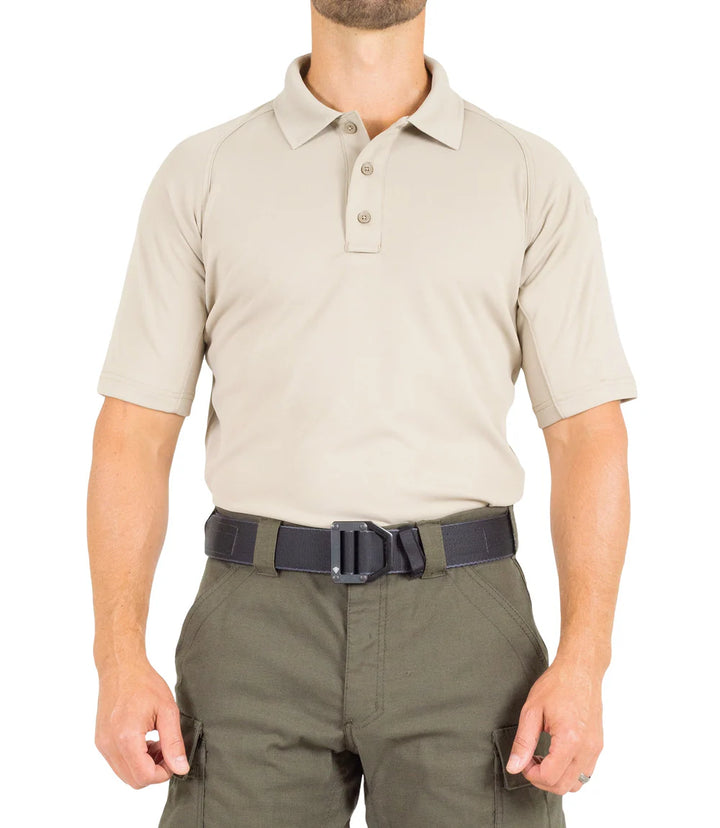First Tactical Men's S/S  Performance Polo  - Silver Tan (112509)