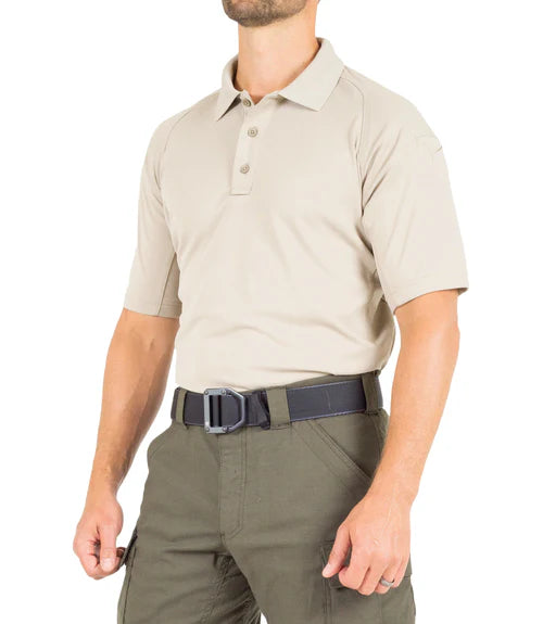 First Tactical Men's S/S  Performance Polo  - Silver Tan (112509)