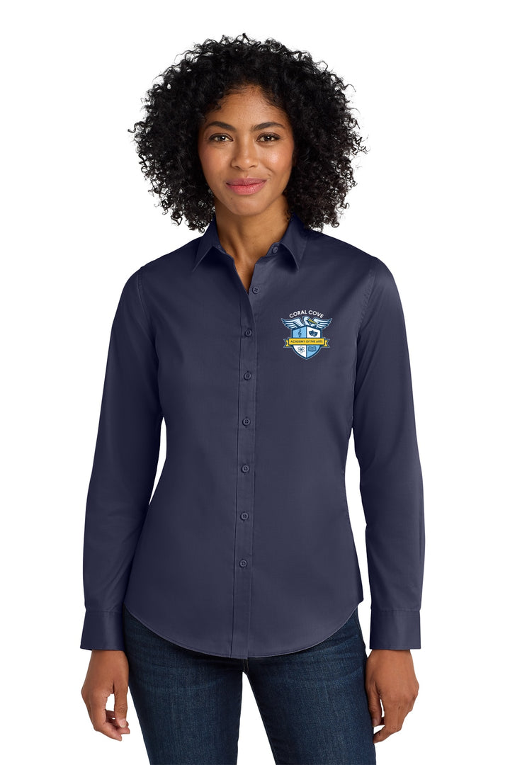 Coral Cove Staff Button Down Ladies L663