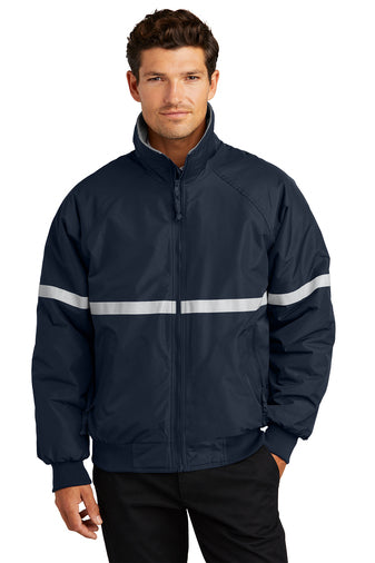 Port Authority® Men's Challenger™ Jacket with Reflective Taping Navy (J754R)