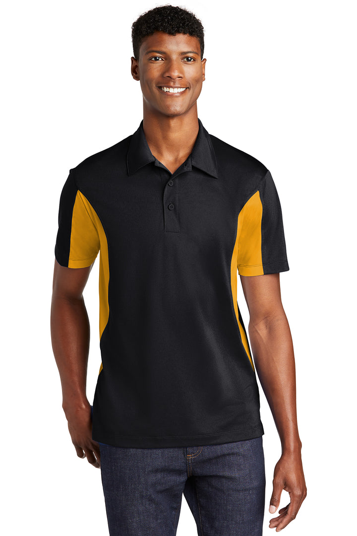 Boyd Anderson Side Blocked Polo Gd/Bk