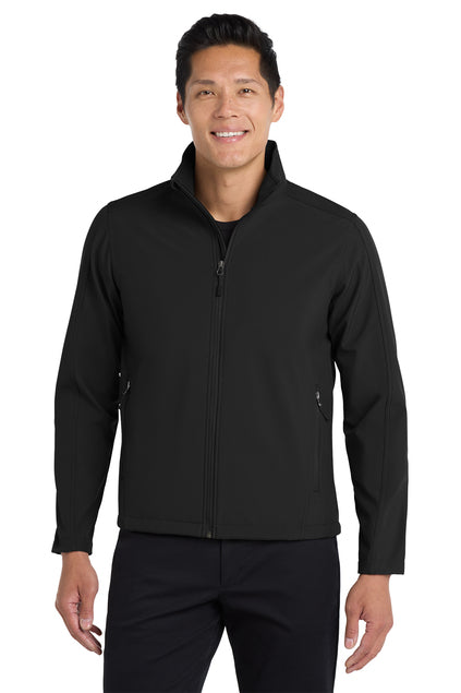Lighthouse Point PD Men's Core Soft Shell Jacket - Black  (J317)