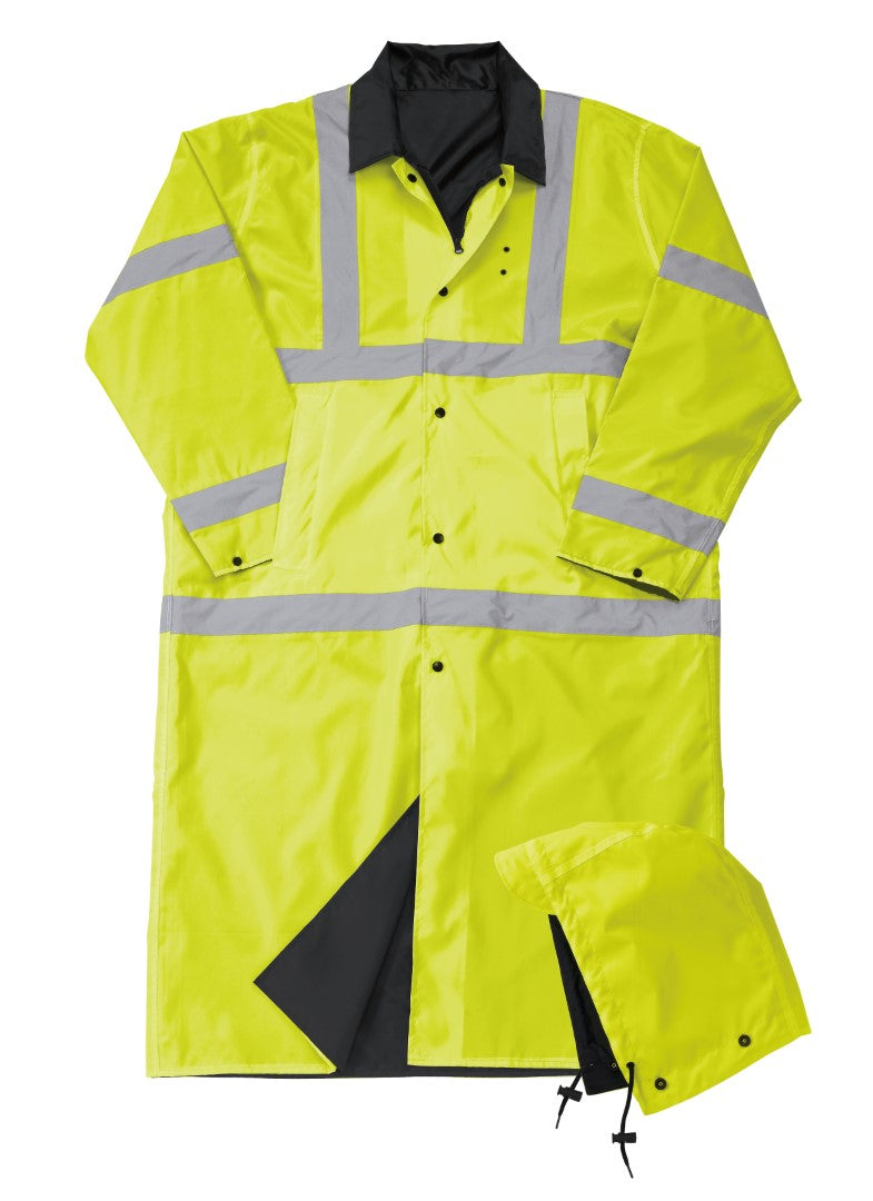 Town of Hillsboro Beach PD - ANSI 3 Reversible Police Raincoat w/ hood - 586MFL