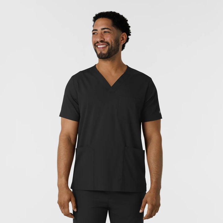 Boundless Men's Multi Pocket V-Neck Scrub Top (6351)