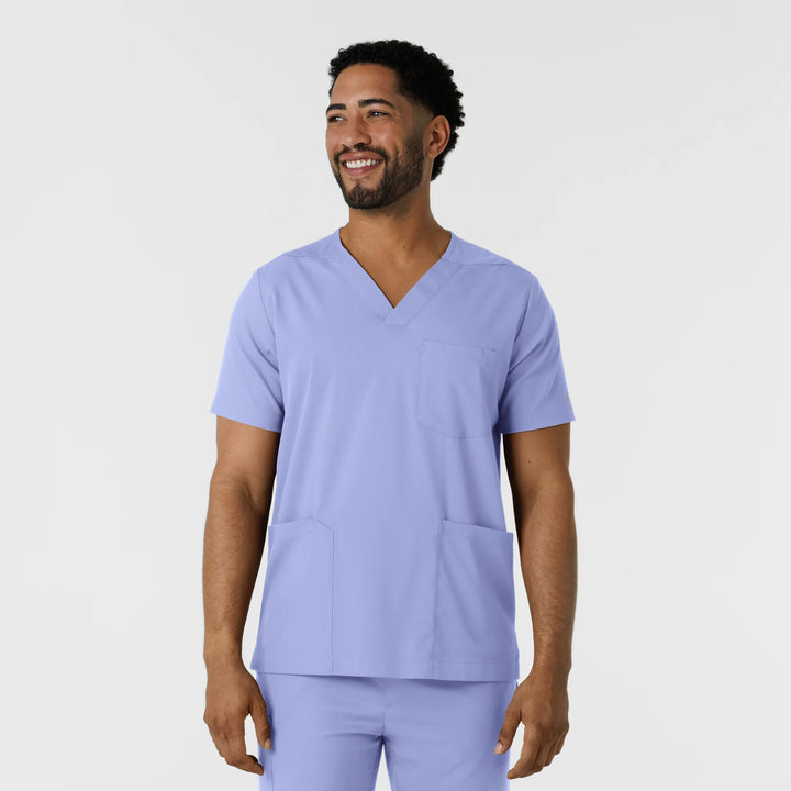 Boundless Men's Multi Pocket V-Neck Scrub Top (6351)