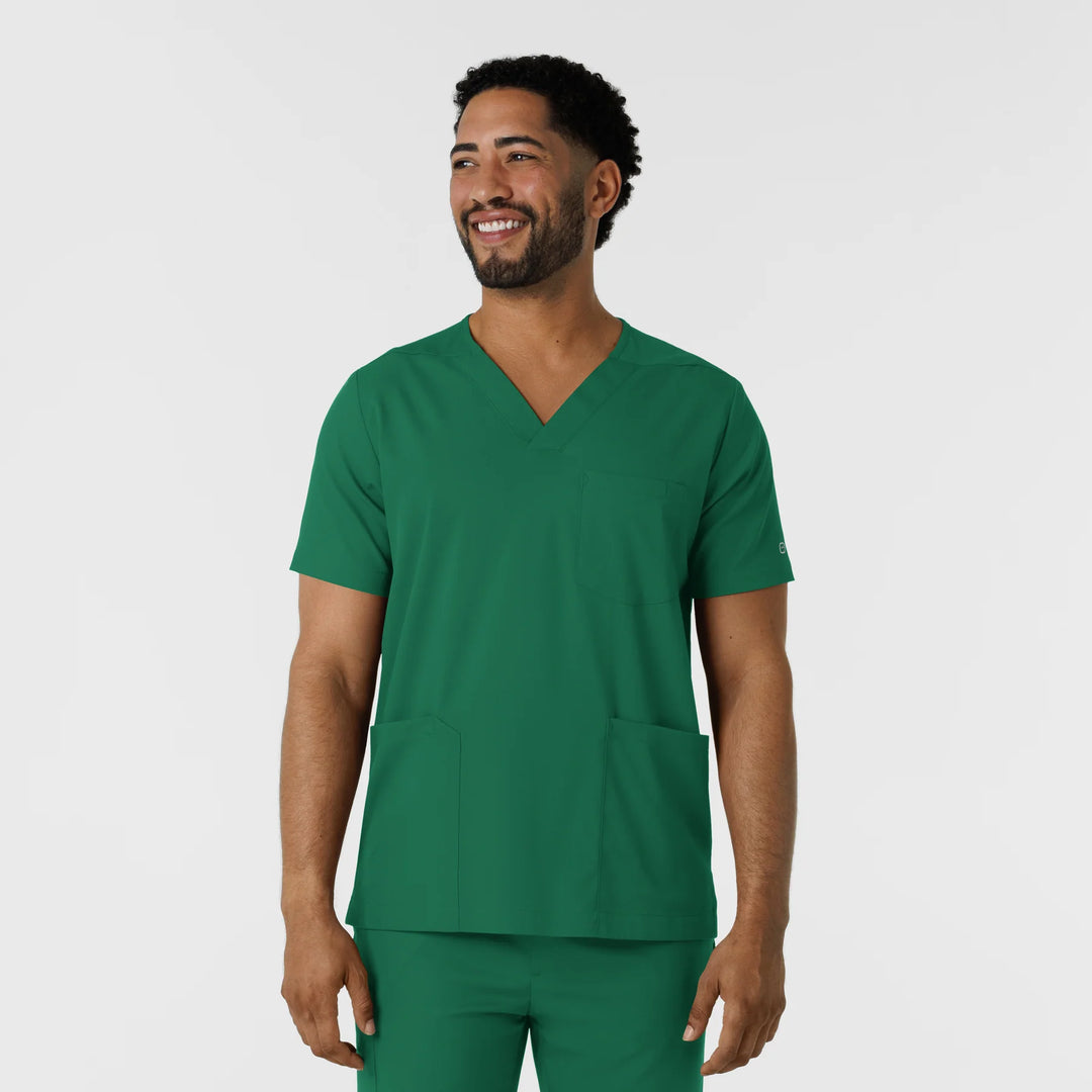 Boundless Men's Multi Pocket V-Neck Scrub Top (6351)