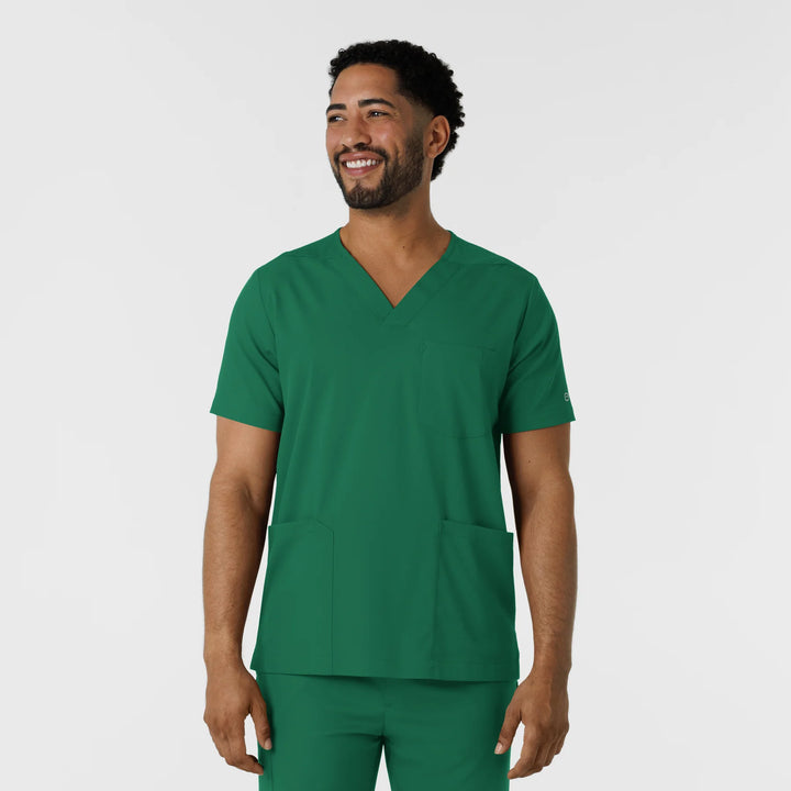 Boundless Men's Multi Pocket V-Neck Scrub Top (6351)