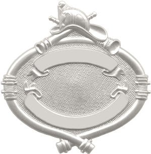 Blackinton Oval Badge with Hose Rim and Helmet (B1761)