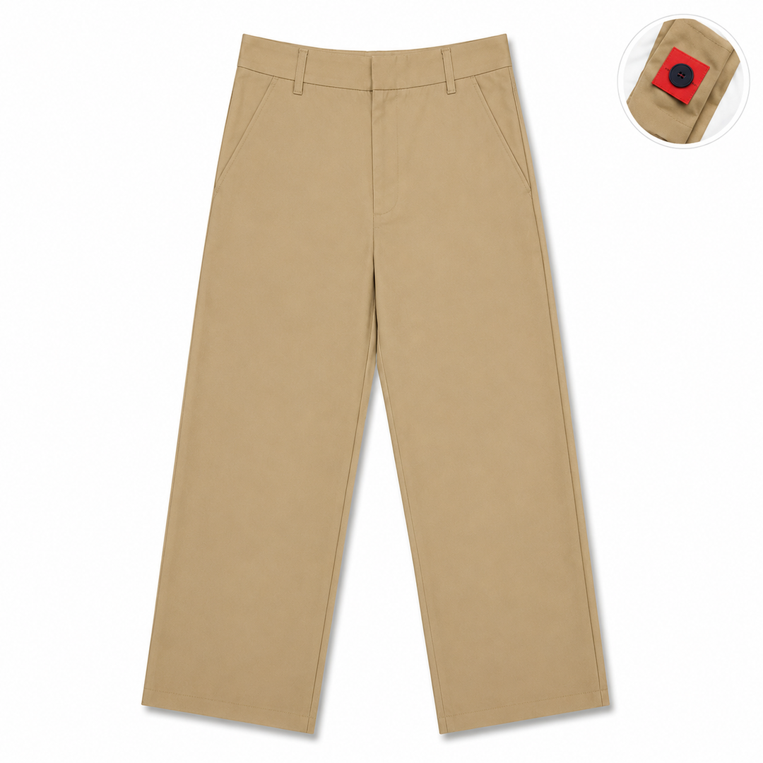 LE Flat Front Pants Boys KHAKI
