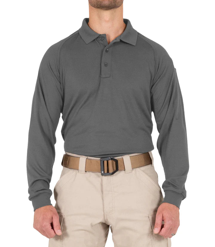 Groveland FD First Tactical Men's L/S Performance Polo (111503)