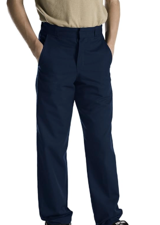 LE Flat Front Pants Boys NAVY