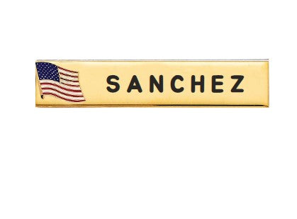 Wilton Manors PD  Name Plate W/Flag (J1)