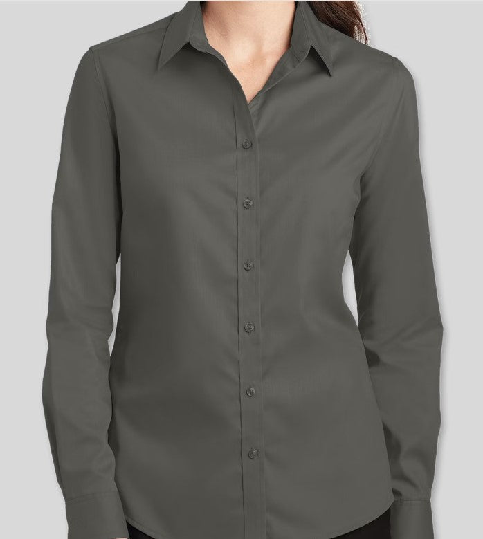 Women's Long Sleeve Button Down (L663)
