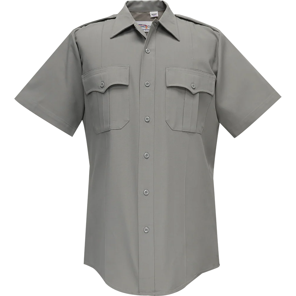 Margate PD CSI - Flying Cross Men's Command 100% Polyester S/S Shirt w/Zipper (85R78Z)